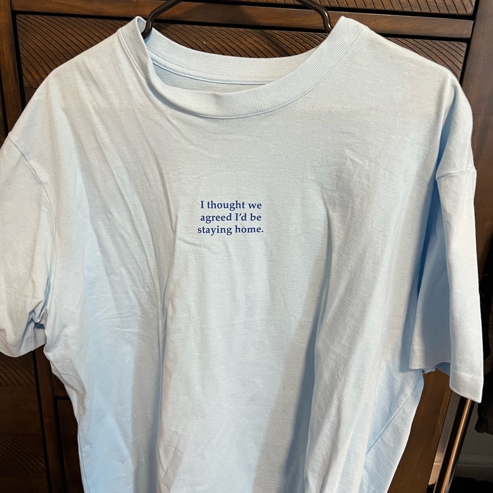 Light Blue Graphic T-Shirt